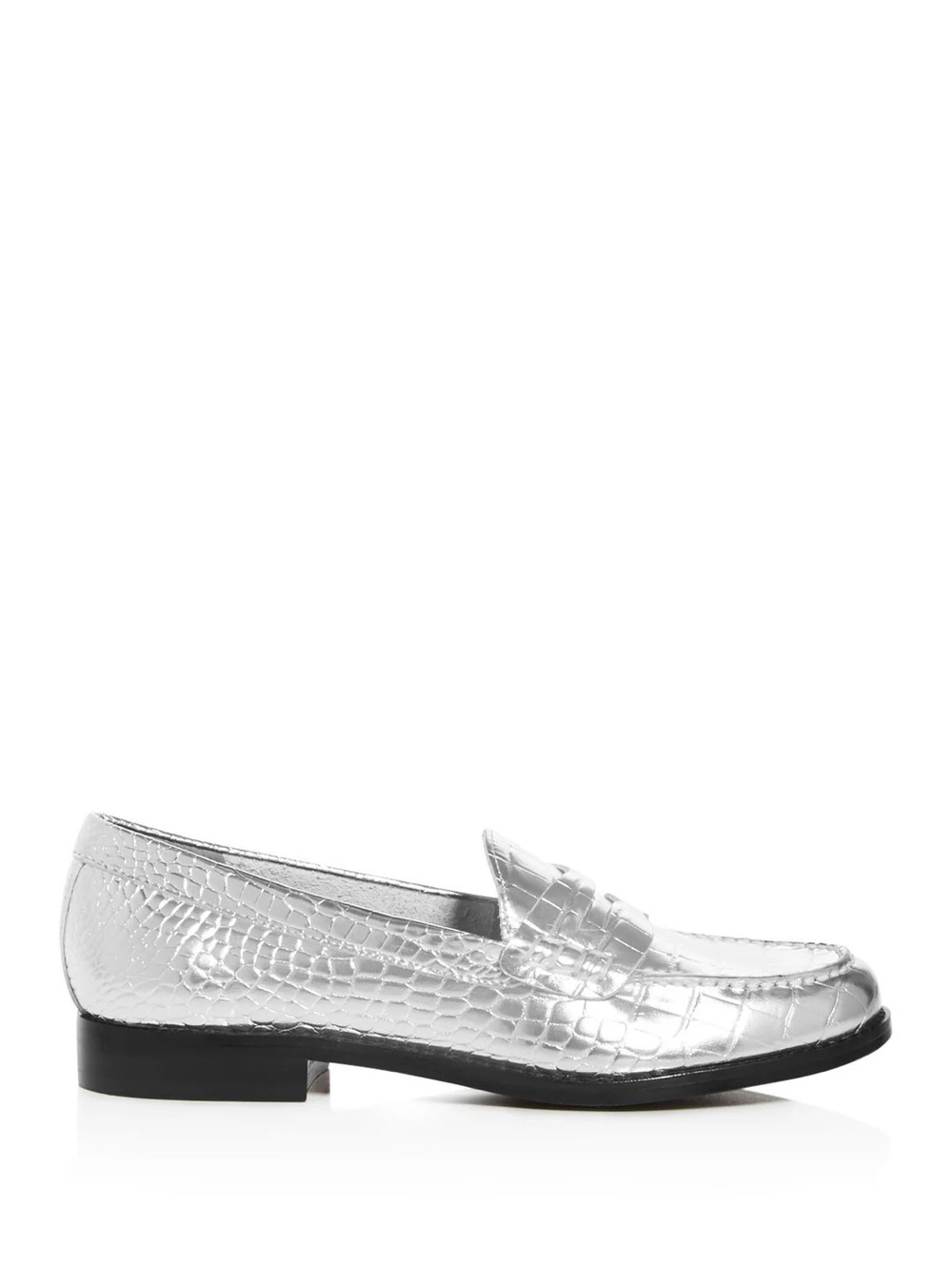 Marc Fisher Halli Silver Croc Loafers